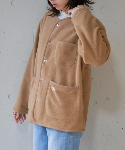Vincent et Mireille（バンソンエミレイユ）の「【Vincent et Mireille】FLEECE CARDIGAN（カーディガン/ボレロ・レディース・ブラック/ベージュ・36）」の17枚目の写真