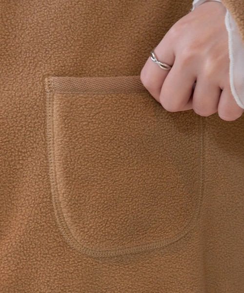 Vincent et Mireille（バンソンエミレイユ）の「【Vincent et Mireille】FLEECE CARDIGAN（カーディガン/ボレロ・レディース・ブラック/ベージュ・36）」の20枚目の写真