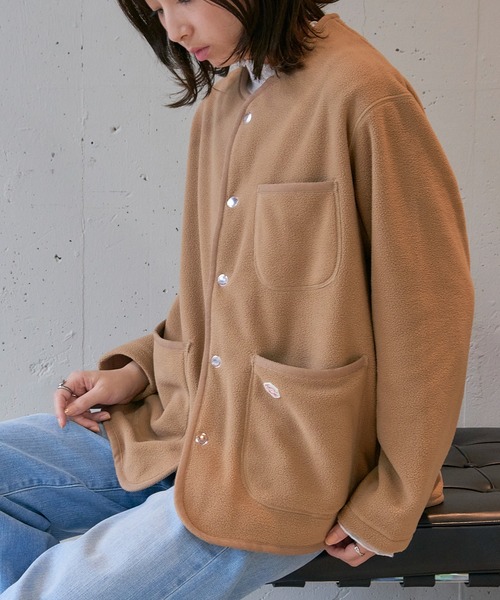 Vincent et Mireille（バンソンエミレイユ）の「【Vincent et Mireille】FLEECE CARDIGAN（カーディガン/ボレロ・レディース・ブラック/ベージュ・36）」の15枚目の写真