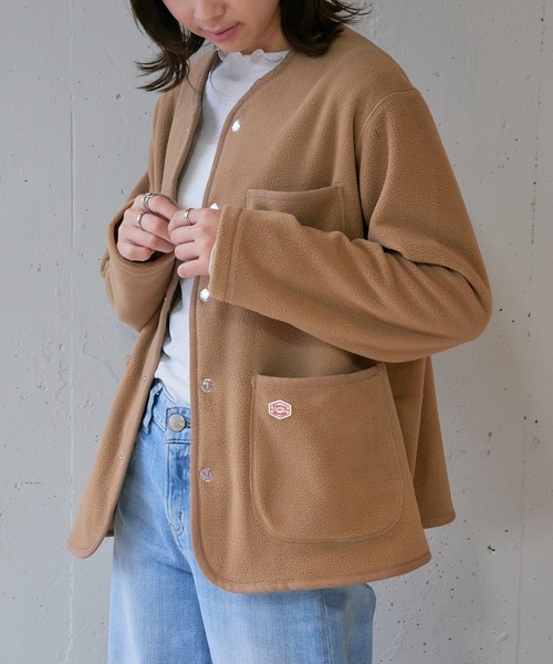 Vincent et Mireille（バンソンエミレイユ）の「【Vincent et Mireille】FLEECE CARDIGAN（カーディガン/ボレロ・レディース・ブラック/ベージュ・36）」の12枚目の写真