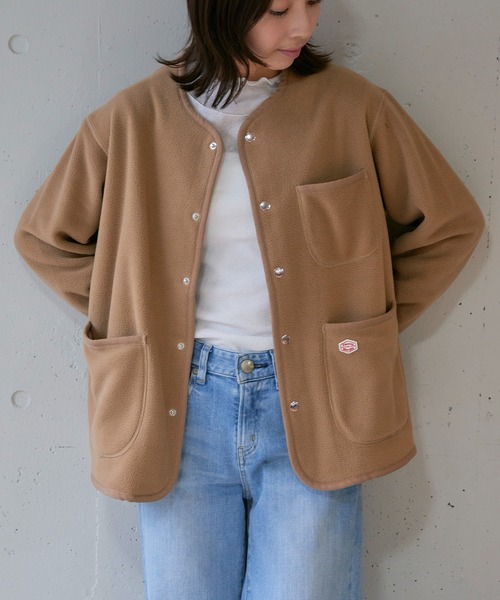 Vincent et Mireille（バンソンエミレイユ）の「【Vincent et Mireille】FLEECE CARDIGAN（カーディガン/ボレロ・レディース・ブラック/ベージュ・36）」の11枚目の写真