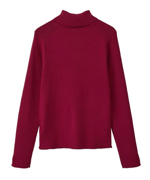 earth music&ecology(アースミュージックアンドエコロジー)の「レンチング(TM)エコヴェロ(TM)(リブタートル)(ニット/セーター・レディース・レッド/ブラウン/ブラック/アイボリー/グレー/その他7・S/M)」の8枚目の写真