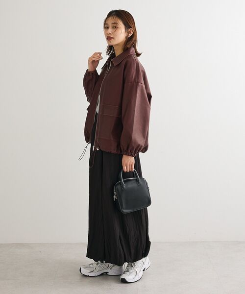 ELENCARE DUE（エレンカーレデュエ）の「・ELENCARE DUE 合成皮革ブルゾン（ブルゾン・レディース・ブラック/ブラウン/ボルドー・FREE）」の13枚目の写真