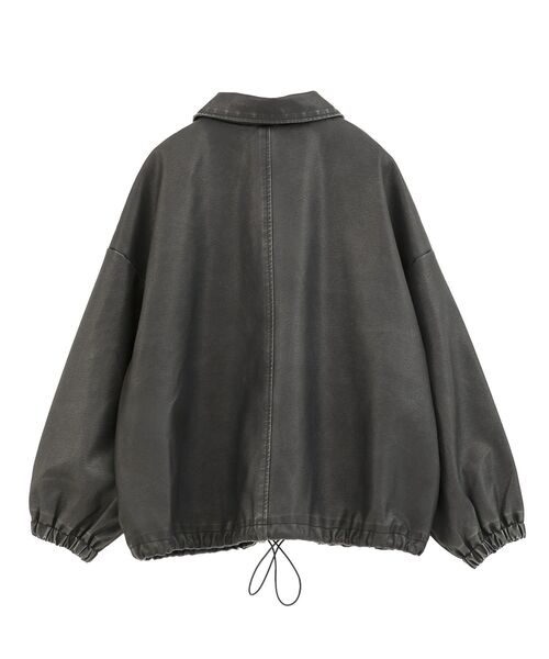 ELENCARE DUE（エレンカーレデュエ）の「・ELENCARE DUE 合成皮革ブルゾン（ブルゾン・レディース・ブラック/ブラウン/ボルドー・FREE）」の18枚目の写真