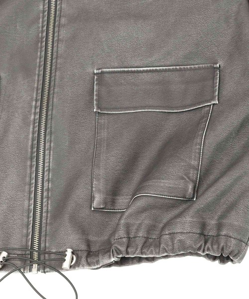 ELENCARE DUE（エレンカーレデュエ）の「・ELENCARE DUE 合成皮革ブルゾン（ブルゾン・レディース・ブラック/ブラウン/ボルドー・FREE）」の22枚目の写真