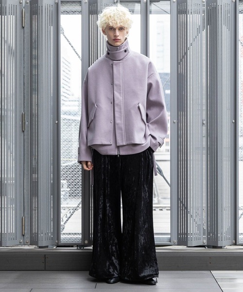 HARE（ハレ）の「【SET UP対応】クラッシュベロアボリュームパンツ(HARE)（その他パンツ・メンズ・ブラック/ブラウン・SMALL/MEDIUM）」の4枚目の写真