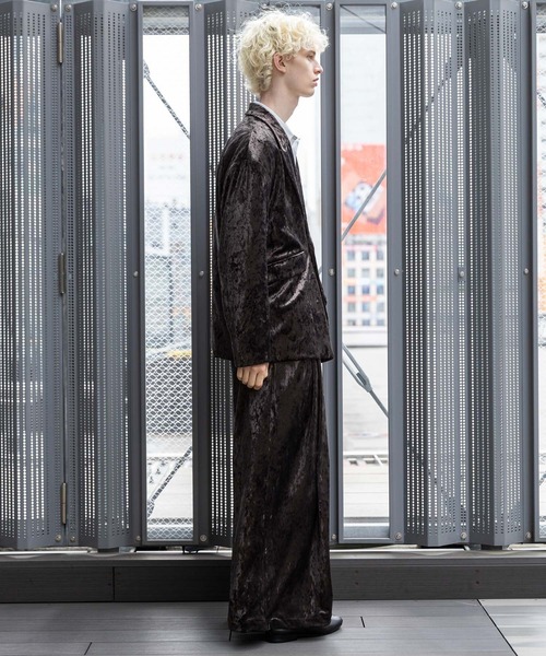 HARE（ハレ）の「【SET UP対応】クラッシュベロアボリュームパンツ(HARE)（その他パンツ・メンズ・ブラック/ブラウン・SMALL/MEDIUM）」の8枚目の写真