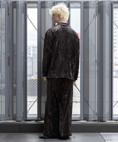 HARE（ハレ）の「【SET UP対応】クラッシュベロアボリュームパンツ(HARE)（その他パンツ・メンズ・ブラック/ブラウン・SMALL/MEDIUM）」の9枚目の写真