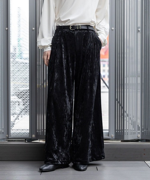 HARE（ハレ）の「【SET UP対応】クラッシュベロアボリュームパンツ(HARE)（その他パンツ・メンズ・ブラック/ブラウン・SMALL/MEDIUM）」の12枚目の写真