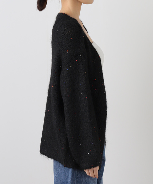 COUTURE D'ADAM/クチュールドアダム Sequin Fluffy Knit カーディガン