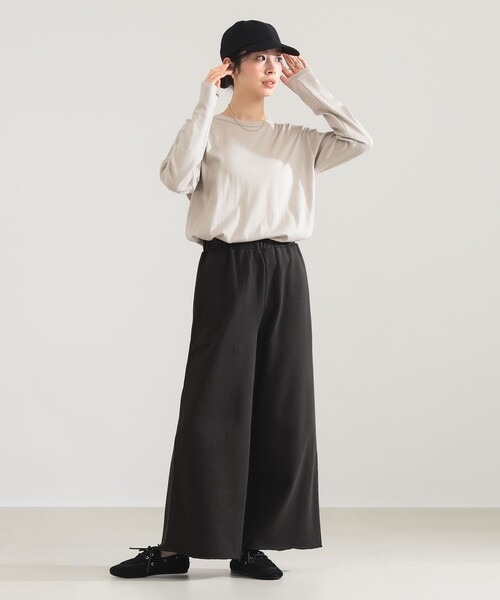 Demi-Luxe BEAMS(デミルクス ビームス)の「【7/24値下げ】SLOANE / 天竺 クルーネック ロングスリーブ Tシャツ(Tシャツ/カットソー・レディース・ブラック/オフホワイト/ブラック系その他3・1/2)」の14枚目の写真