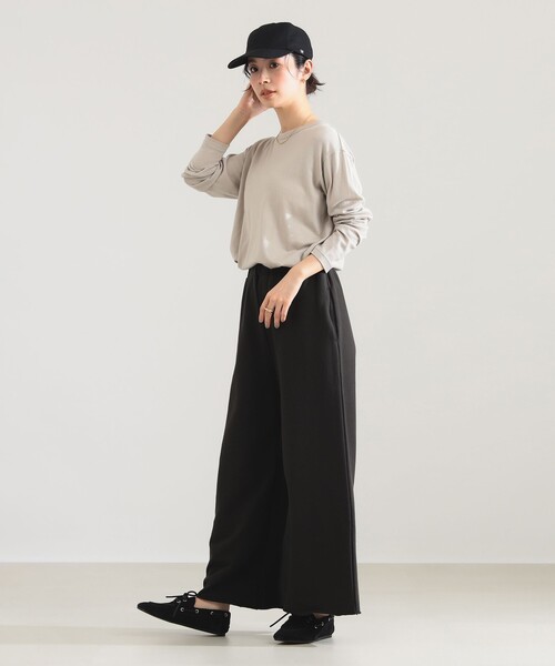 Demi-Luxe BEAMS(デミルクス ビームス)の「【7/24値下げ】SLOANE / 天竺 クルーネック ロングスリーブ Tシャツ(Tシャツ/カットソー・レディース・ブラック/オフホワイト/ブラック系その他3・1/2)」の16枚目の写真
