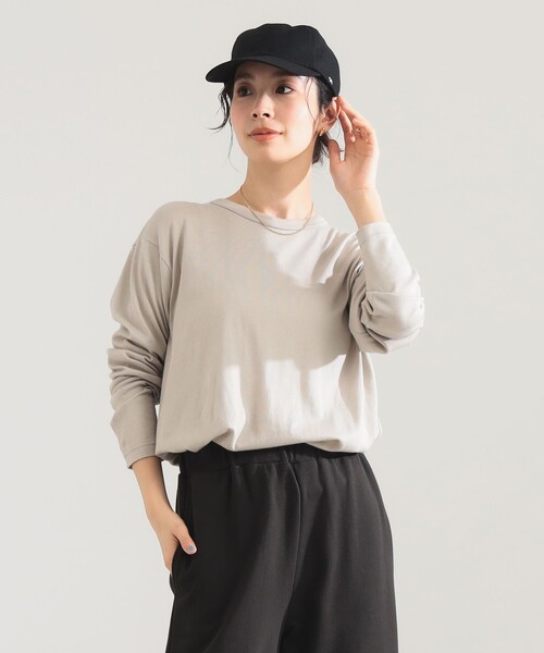 Demi-Luxe BEAMS(デミルクス ビームス)の「【7/24値下げ】SLOANE / 天竺 クルーネック ロングスリーブ Tシャツ(Tシャツ/カットソー・レディース・ブラック/オフホワイト/ブラック系その他3・1/2)」の19枚目の写真