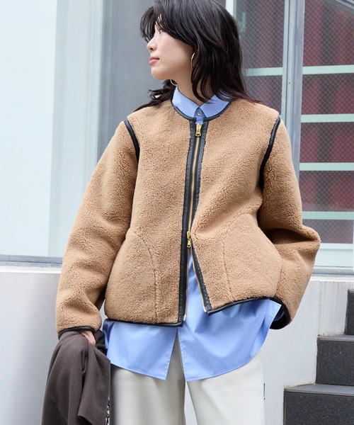 Traditional Weatherwear(トラディショナルウェザーウェア)の「【Traditional Weatherwear】エコムートンリバーシブルジャケット(その他アウター・レディース・ブラック・34)」の2枚目の写真