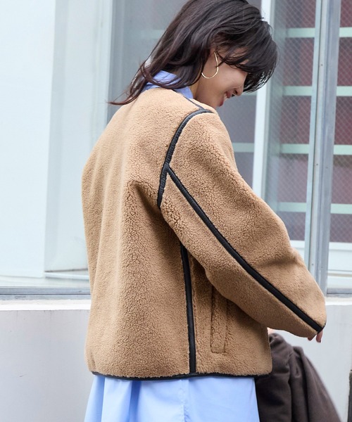 Traditional Weatherwear(トラディショナルウェザーウェア)の「【Traditional Weatherwear】エコムートンリバーシブルジャケット(その他アウター・レディース・ブラック・34)」の6枚目の写真