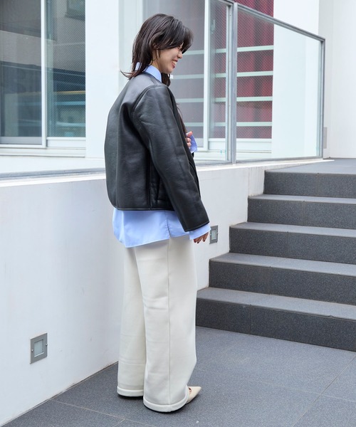 Traditional Weatherwear(トラディショナルウェザーウェア)の「【Traditional Weatherwear】エコムートンリバーシブルジャケット(その他アウター・レディース・ブラック・34)」の15枚目の写真