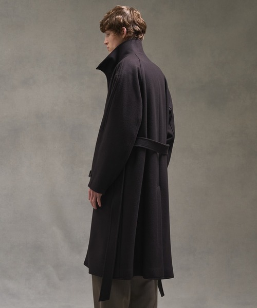 Super140s マルチウェイ メルトンオーバーサイズスタンドコート