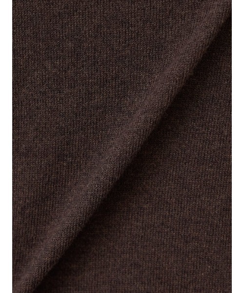 Perfect Suit FActory（パーフェクトスーツファクトリー）の「コットン×カシミヤ　モックネックニット　ブラウン/グリーン/ネイビー（ニット/セーター・メンズ・ネイビー/ダークブラウン/グリーン・M/L/LL）」の4枚目の写真