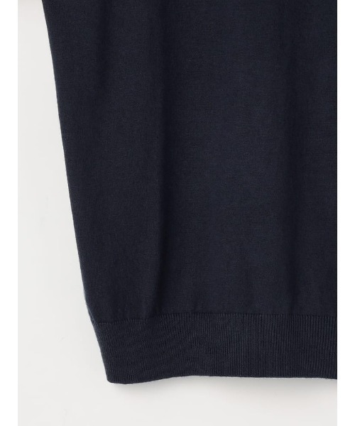 Perfect Suit FActory（パーフェクトスーツファクトリー）の「コットン×カシミヤ　モックネックニット　ブラウン/グリーン/ネイビー（ニット/セーター・メンズ・ネイビー/ダークブラウン/グリーン・M/L/LL）」の22枚目の写真