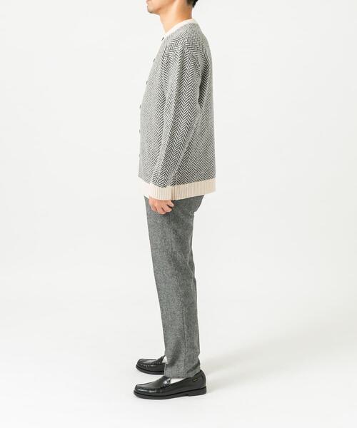 URBAN RESEARCH ROSSO MEN(アーバンリサーチロッソメン)の「『XLサイズあり』ヘリンボーン柄クルーニットカーディガン(カーディガン/ボレロ・メンズ・ネイビー/グレー/アイボリー/ブラック・SMALL/MEDIUM/LARGE/X-LARGE)」の13枚目の写真