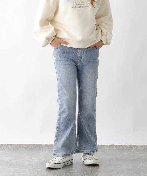 セール】あったかスゴラクフレアパンツ/581333（デニムパンツ