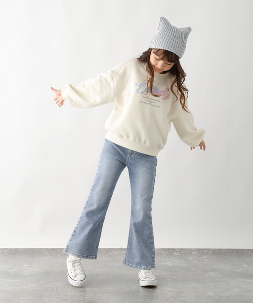 セール】あったかスゴラクフレアパンツ/581333（デニムパンツ