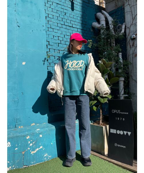 HOODHOOD(フッドフッド)の「シグニチャーロゴ スウェット ターコイズ(スウェット・レディース・その他・MEDIUM/LARGE/X-LARGE)」の7枚目の写真