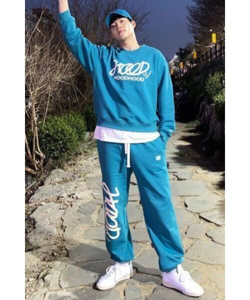 HOODHOOD(フッドフッド)の「シグニチャーロゴ スウェット ターコイズ(スウェット・レディース・その他・MEDIUM/LARGE/X-LARGE)」の10枚目の写真