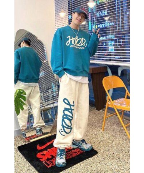 HOODHOOD(フッドフッド)の「シグニチャーロゴ スウェット ターコイズ(スウェット・レディース・その他・MEDIUM/LARGE/X-LARGE)」の11枚目の写真