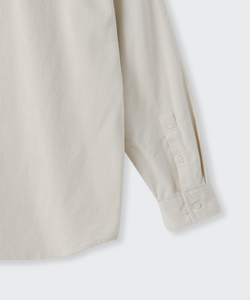 MUSINSA STANDARD（ムシンサスタンダード）の「リラックスド16Wコーデュロイシャツ[クリーム]（シャツ/ブラウス・メンズ・その他・MEDIUM/LARGE/X-LARGE/XX-LARGE）」の3枚目の写真