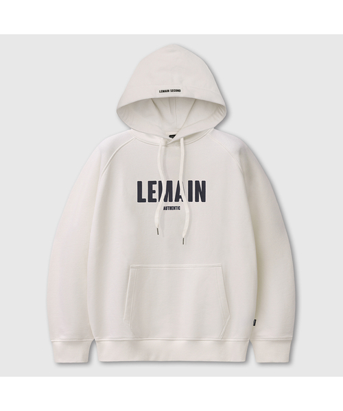 OVERFIT SIGNATURE LOGO HOODIE [CREAM] - FLEECE ver