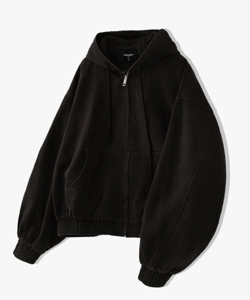 UNDEROFF(アンダーオフ)の「クロップフードジップアップワークジャケットブラック(その他アウター・メンズ・ブラック・MEDIUM/LARGE/X-LARGE)」の12枚目の写真