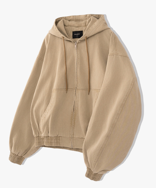 UNDEROFF(アンダーオフ)の「クロップフードジップアップワークジャケットブラック(その他アウター・メンズ・ブラック・MEDIUM/LARGE/X-LARGE)」の3枚目の写真