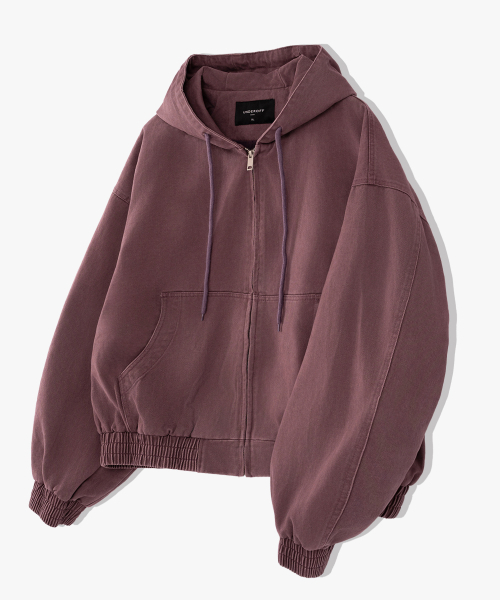 UNDEROFF(アンダーオフ)の「クロップフードジップアップワークジャケットブラック(その他アウター・メンズ・ブラック・MEDIUM/LARGE/X-LARGE)」の2枚目の写真