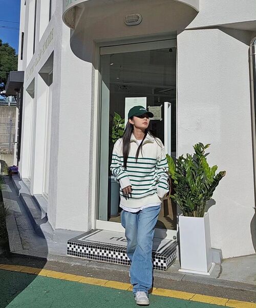 TRIP LE SENS(トリップ ル センス)の「ペンダントストライプハーフジップニット_グレー(ニット/セーター・メンズ・その他・MEDIUM/LARGE)」の8枚目の写真