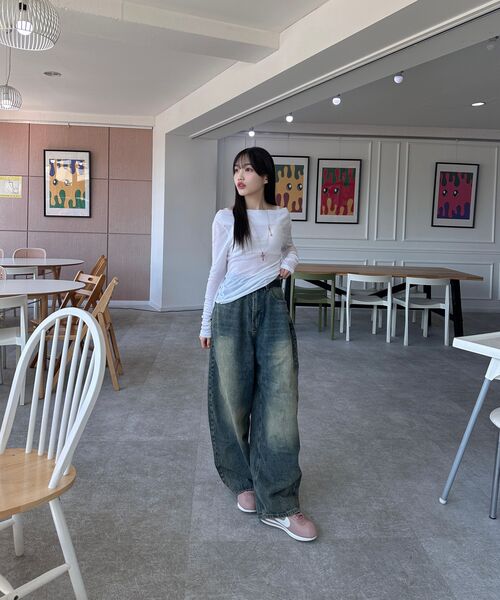VTWO(ブイツー)の「ヴィンテージウォッシュワイドデニムパンツ(サンドブルー)(BLUE)(デニムパンツ・メンズ・その他・SMALL/MEDIUM/LARGE)」の9枚目の写真