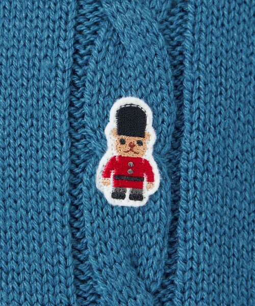MACKINTOSH PHILOSOPHY（ﾏｯｷﾝﾄｯｼｭ ﾌｨﾛｿﾌｨｰ）の「バッキンガムベア ケーブル クルーネックプルオーバー（ニット/セーター・メンズ・ダークネイビー/パープル系その他2/オレンジ系その他5/チャコールグレー/ブルー・38/40/42）」の15枚目の写真