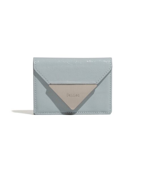 FENNEC(フェネック)の「CRINKLE TRIANGLE TRIPLE WALLET - MID GREY(札入れ/マネークリップ・レディース・その他・FREE)」の2枚目の写真