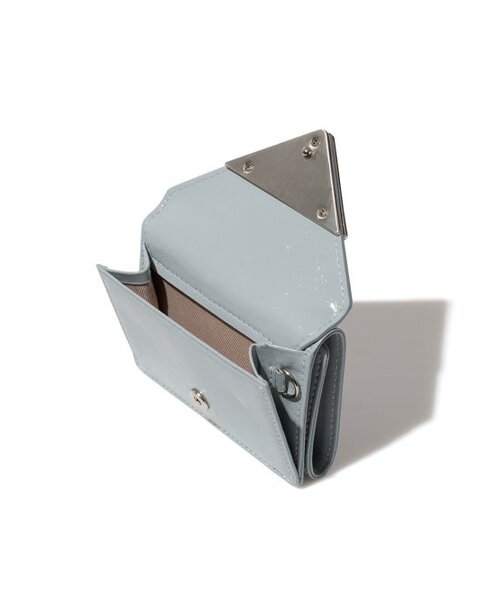 FENNEC(フェネック)の「CRINKLE TRIANGLE TRIPLE WALLET - MID GREY(札入れ/マネークリップ・レディース・その他・FREE)」の3枚目の写真