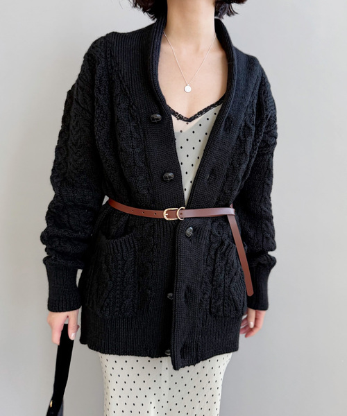 EDIT. FOR LULU（エディットフォールル）の「LULU leather belt slim（ベルト・レディース・ブラウン・FREE）」の6枚目の写真