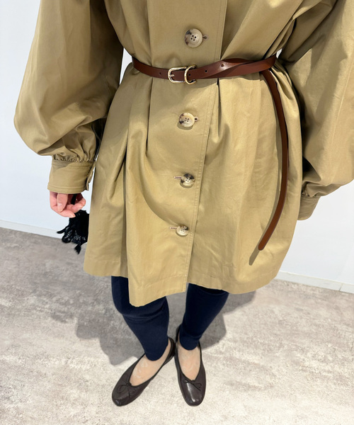 EDIT. FOR LULU（エディットフォールル）の「LULU leather belt slim（ベルト・レディース・ブラウン・FREE）」の7枚目の写真