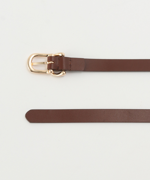 EDIT. FOR LULU（エディットフォールル）の「LULU leather belt slim（ベルト・レディース・ブラウン・FREE）」の10枚目の写真