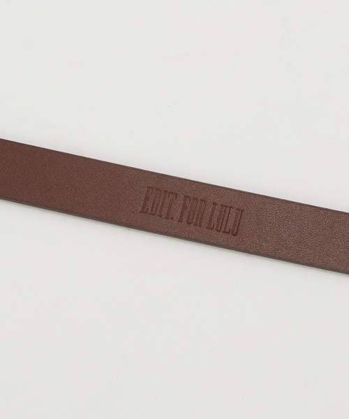 EDIT. FOR LULU（エディットフォールル）の「LULU leather belt slim（ベルト・レディース・ブラウン・FREE）」の11枚目の写真