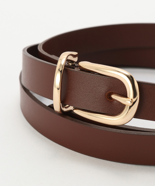 EDIT. FOR LULU（エディットフォールル）の「LULU leather belt slim（ベルト・レディース・ブラウン・FREE）」の12枚目の写真