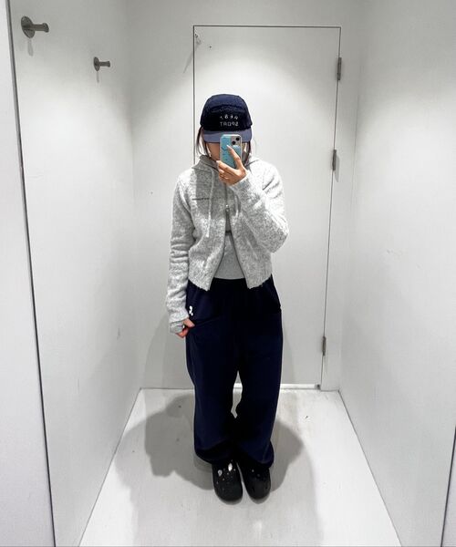 Rest&Recreation(レストアンドレクリエーション)の「HAIRY KNIT HOOD ZIP-UP - LIGHT GREY(ニット/セーター・レディース・その他・ONE)」の10枚目の写真