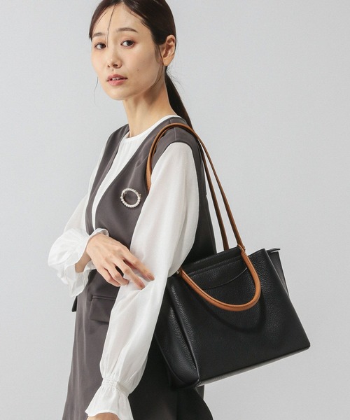 GLOBAL WORK（グローバルワーク）の「スペ軽2WAYトートＳ/612319（トートバッグ・レディース・ベージュ/ピンク/ブラック系その他/ブラック/ホワイト系その他7・ONE SIZE）」の3枚目の写真