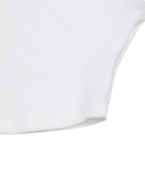 MUCENT(ムセント)の「エババックディテールクルミクロップスリーブレスナシ(2カラー)(Tシャツ/カットソー・レディース・ブラック/ホワイト・FREE)」の14枚目の写真