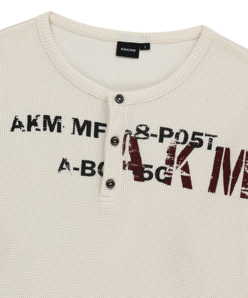 AAKAM（アーカム）の「Waffle Henry Neck Long Sleeve (Ivory)（Tシャツ/カットソー・レディース・その他・1/2）」の11枚目の写真