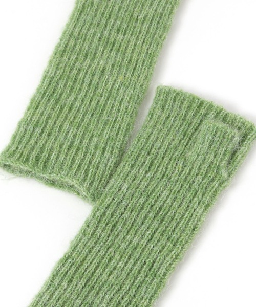 LEPSIM（レプシィム）の「ニットアームウォーマー　598103（アームカバー・レディース・グリーン/チャコールグレー・ONE SIZE）」の21枚目の写真