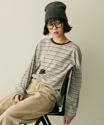 full/fill. | long sleeve multi border T / ロングスリーブマルチボーダーT(Tシャツ/カットソー)